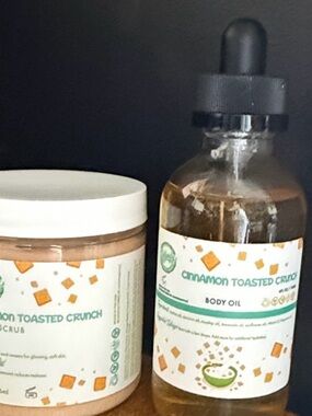 Body Oil & Scrub Set - Natural Bath & Body